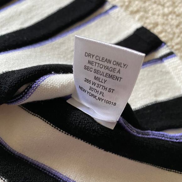 Milly Minis Godet Striped Sleeveless Fit and Flare Pleated Knit Dress Kids Sz 12 - Picture 9 of 12